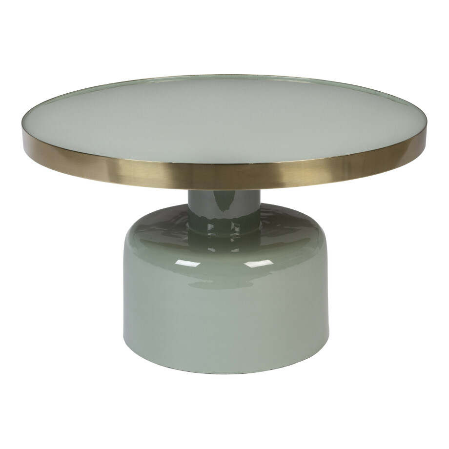 Zuiver Ronde Salontafel 'Glam' 60cm, kleur Groen Zuiver Ronde Salontafel 'Glam' 60cm, kleur Groen afbeelding 1