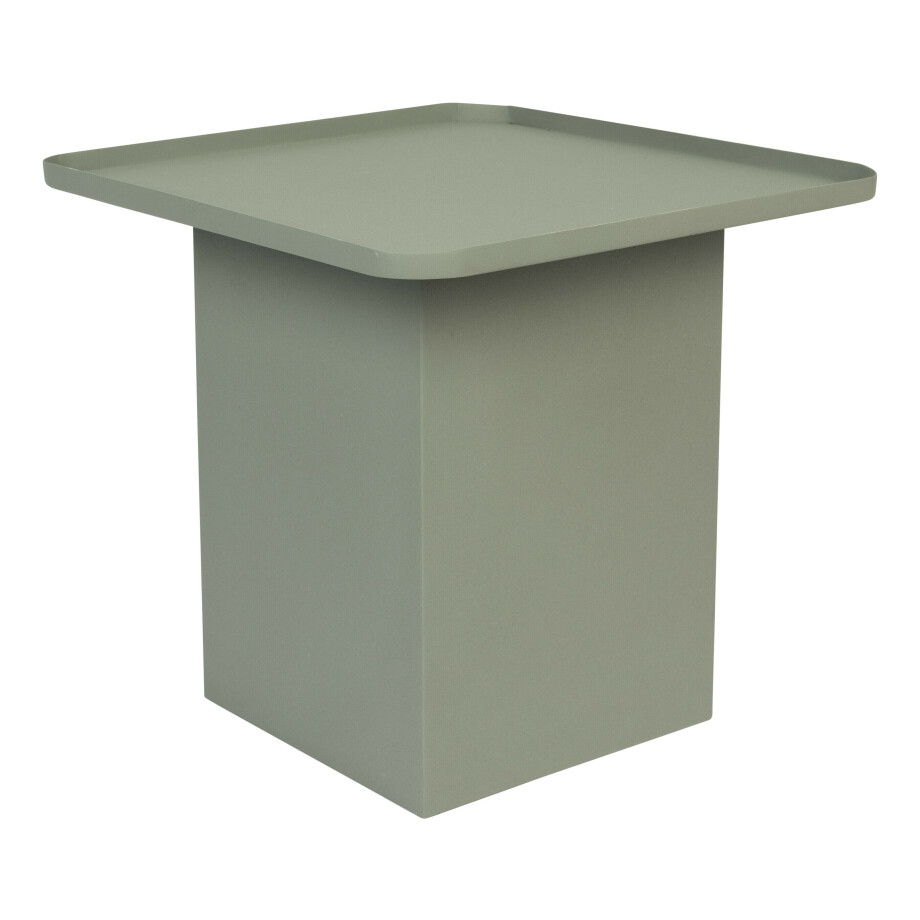 ZILT Vierkante Bijzettafel 'Michee' 44 x 44cm, kleur Groen ZILT Vierkante Bijzettafel 'Michee' 44 x 44cm, kleur Groen afbeelding 1