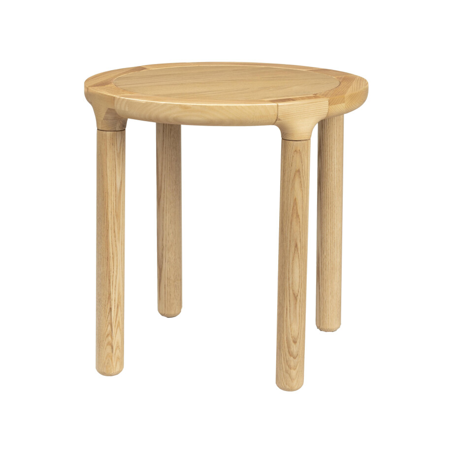 Zuiver Ronde Bijzettafel 'Storm' Eikenhout, 45cm, kleur Naturel afbeelding 1