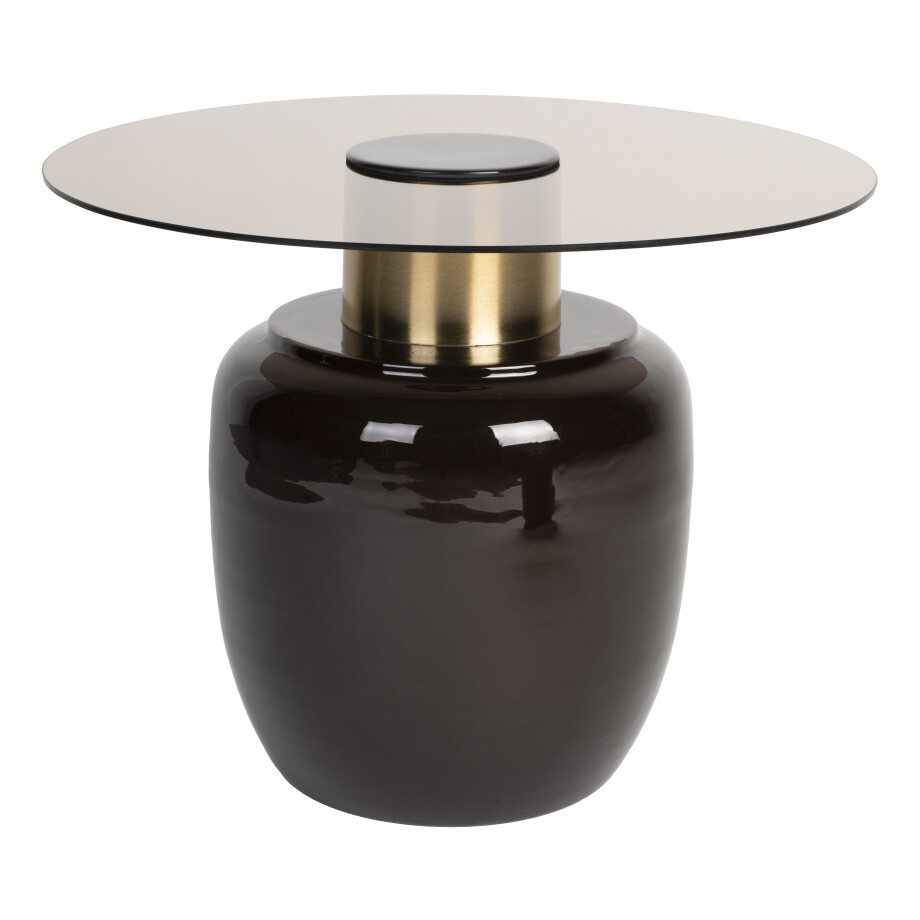 ZILT Ronde Bijzettafel 'Freddy' Glas, 59cm ZILT Ronde Bijzettafel 'Freddy' Glas, 59cm afbeelding