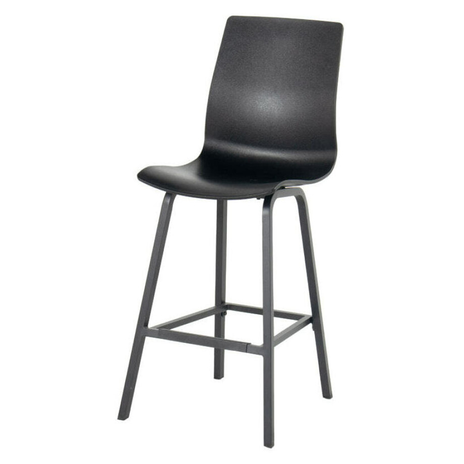 Hartman Outdoor Barkruk 'Sophie Wave' kleur Antraciet (zithoogte 77cm) afbeelding 1