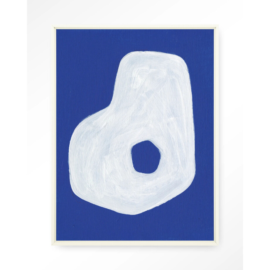 Urban Cotton Wandkleed 'Spook' 110 x 145cm in Floating Frame - off white afbeelding 