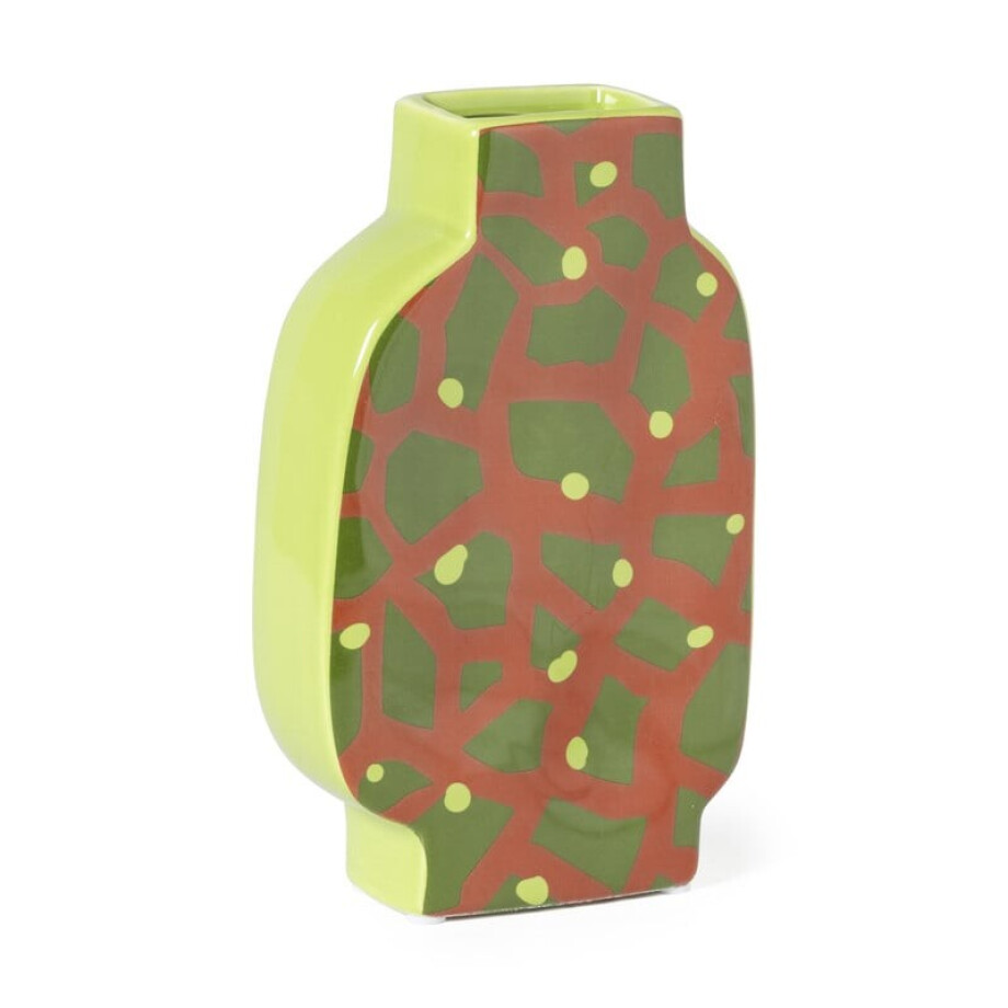 Vaas giraf - oranje/groen - 20.8x13x5.2 cm Vaas giraf - oranje/groen - 20.8x13x5.2 cm afbeelding