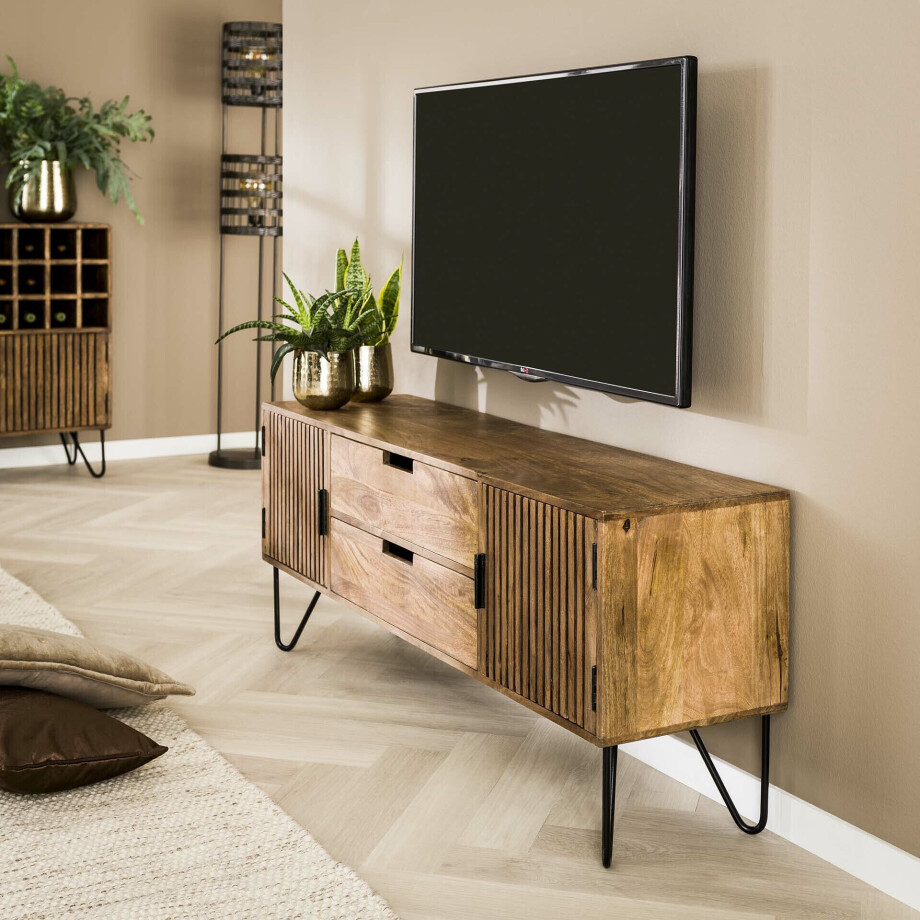 TV-meubel 'Twiggy' Mangohout, 135cm afbeelding 1