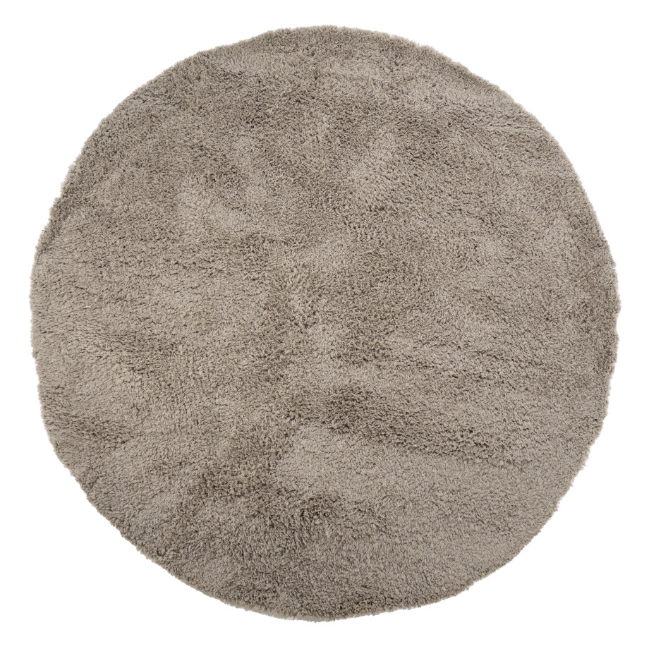 By-Boo Rond Vloerkleed 'Fez' 220 cm, kleur Taupe afbeelding 1