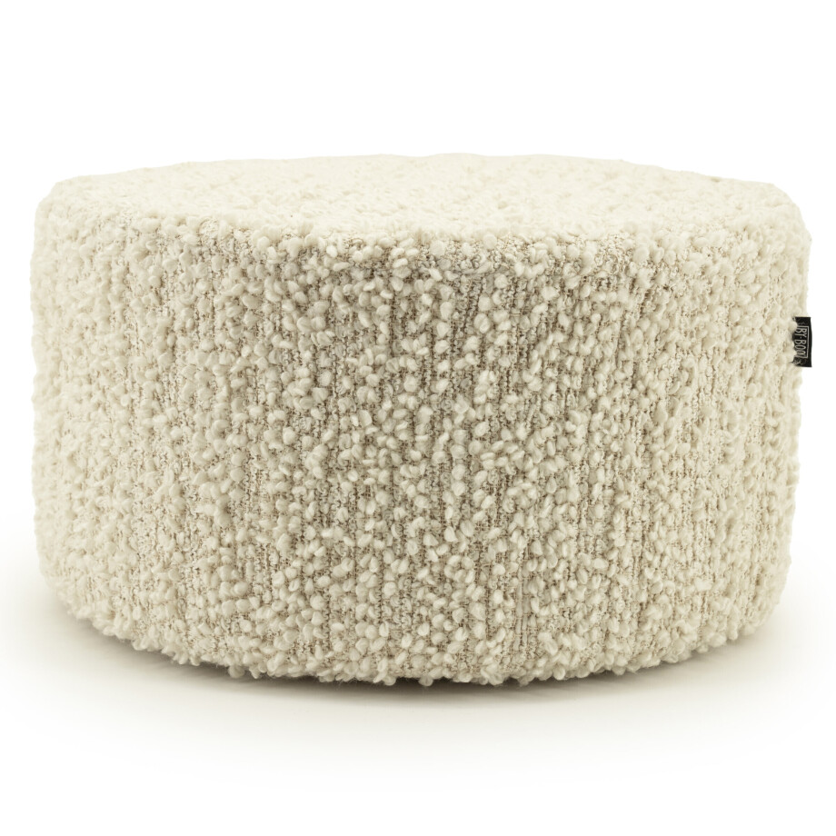 By-Boo Poef 'Vista' 60cm, kleur Off White By-Boo Poef 'Vista' 60cm, kleur Off White afbeelding 1