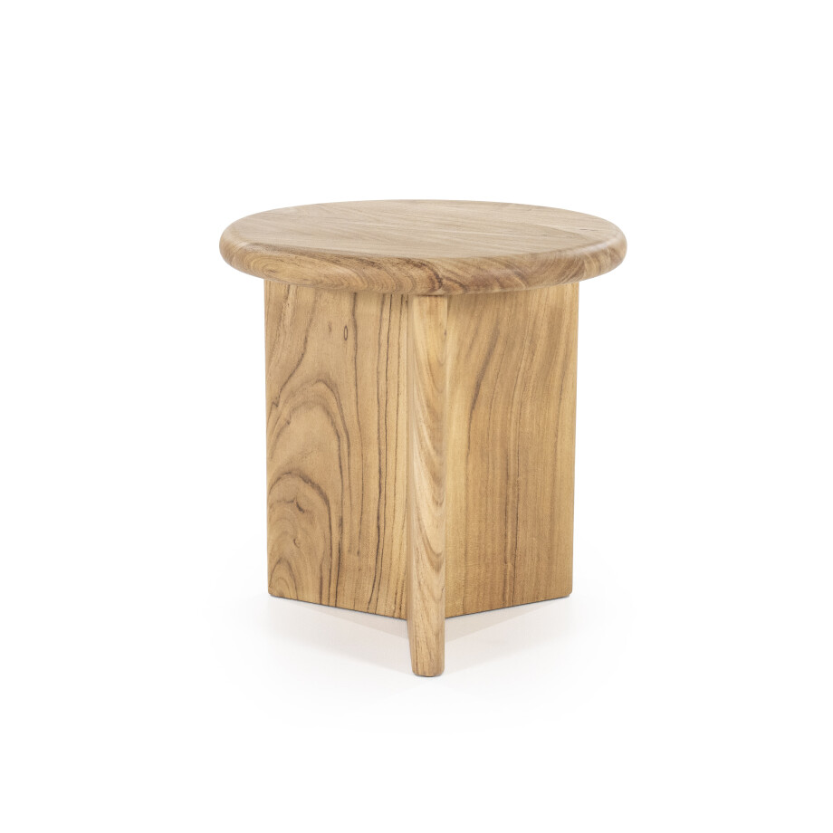 By-Boo Bijzettafel 'Leoti' Acaciahout, 45cm, kleur Naturel afbeelding 1