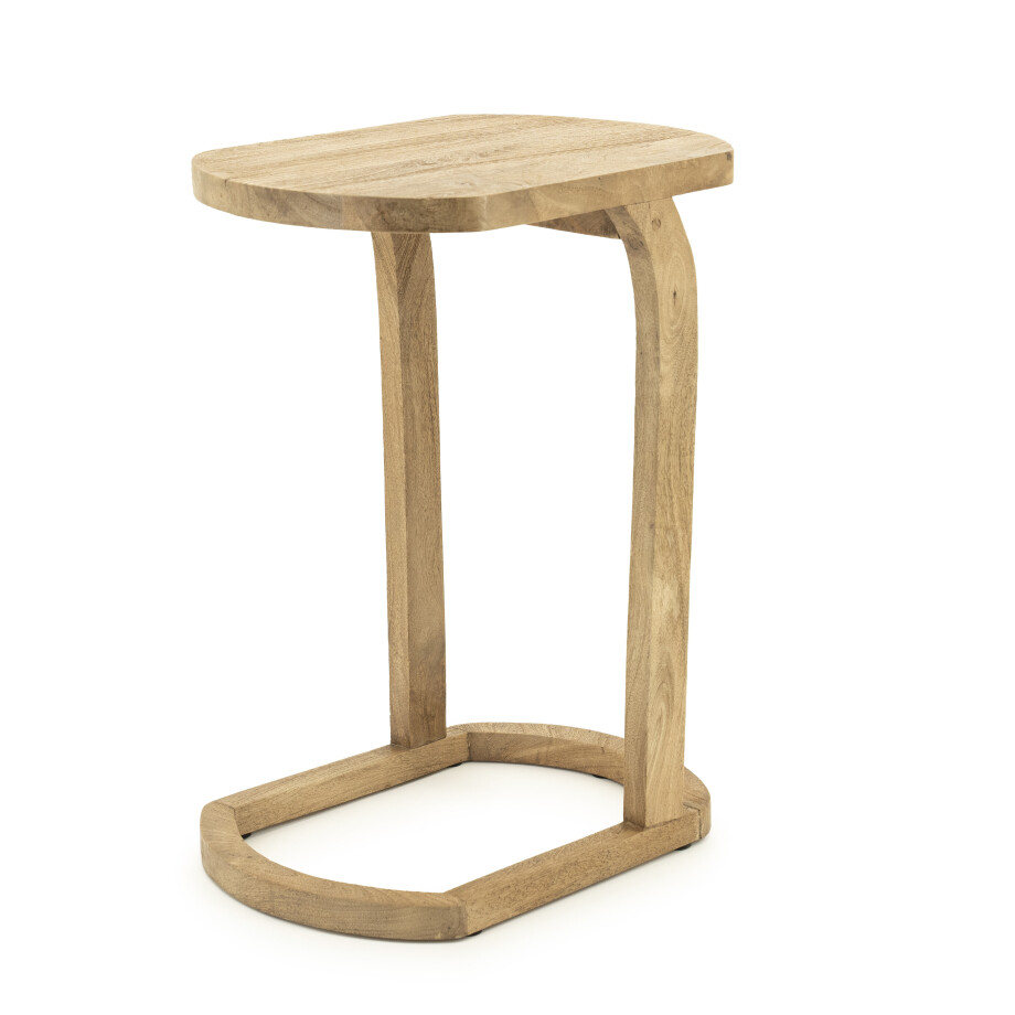 By-Boo Laptoptafel 'Enzo' Mangohout, 40 x 30cm, kleur Naturel afbeelding 1