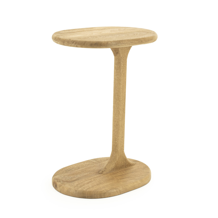 By-Boo Laptoptafel 'Fenix' Mangohout, 40 x 30cm, kleur Naturel afbeelding 1