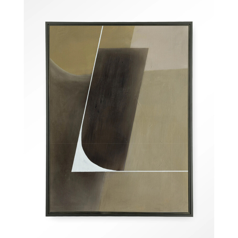 Urban Cotton Wandkleed 'Gentleness' 110 x 145cm in Floating Frame - black Urban Cotton Wandkleed 'Gentleness' 110 x 145cm in Floating Frame - black afbeelding