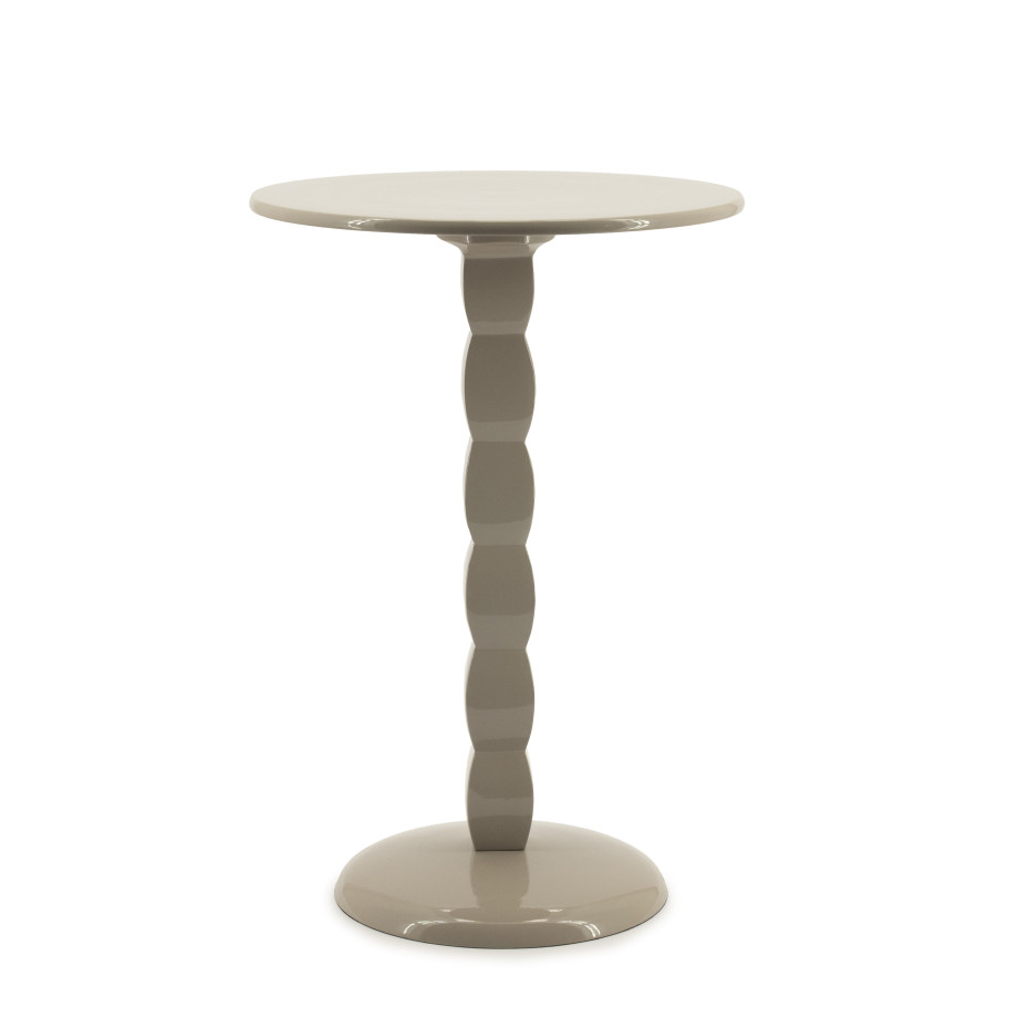 By-Boo Ronde Bijzettafel 'Prinz' 37cm, kleur Taupe afbeelding 1