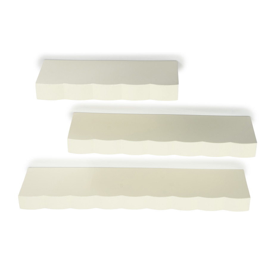 By-Boo Wandplank 'Prinz' Set van 3 stuks, kleur Beige afbeelding 1