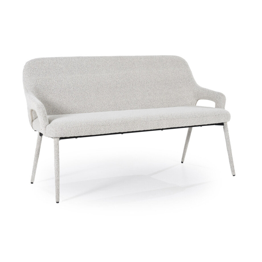 By-Boo Eetkamerbank 'Fika' Bouclé, kleur Beige afbeelding 1