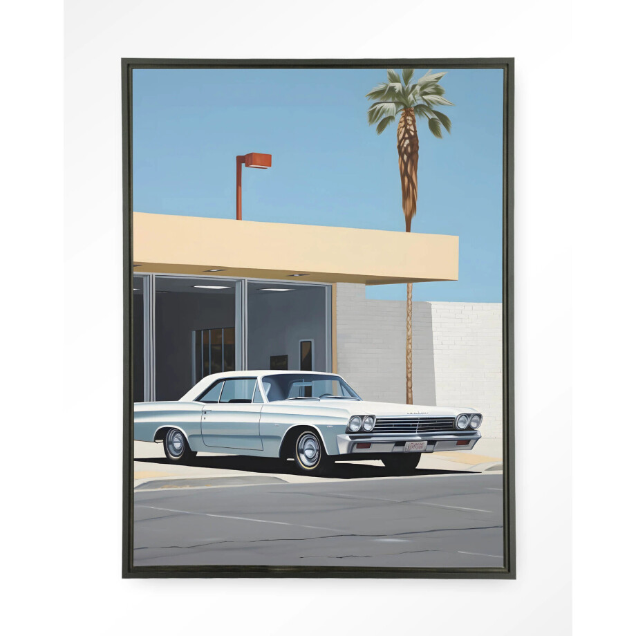 Urban Cotton Wandkleed 'Vice' 110 x 145cm in Floating Frame - black Urban Cotton Wandkleed 'Vice' 110 x 145cm in Floating Frame - black afbeelding