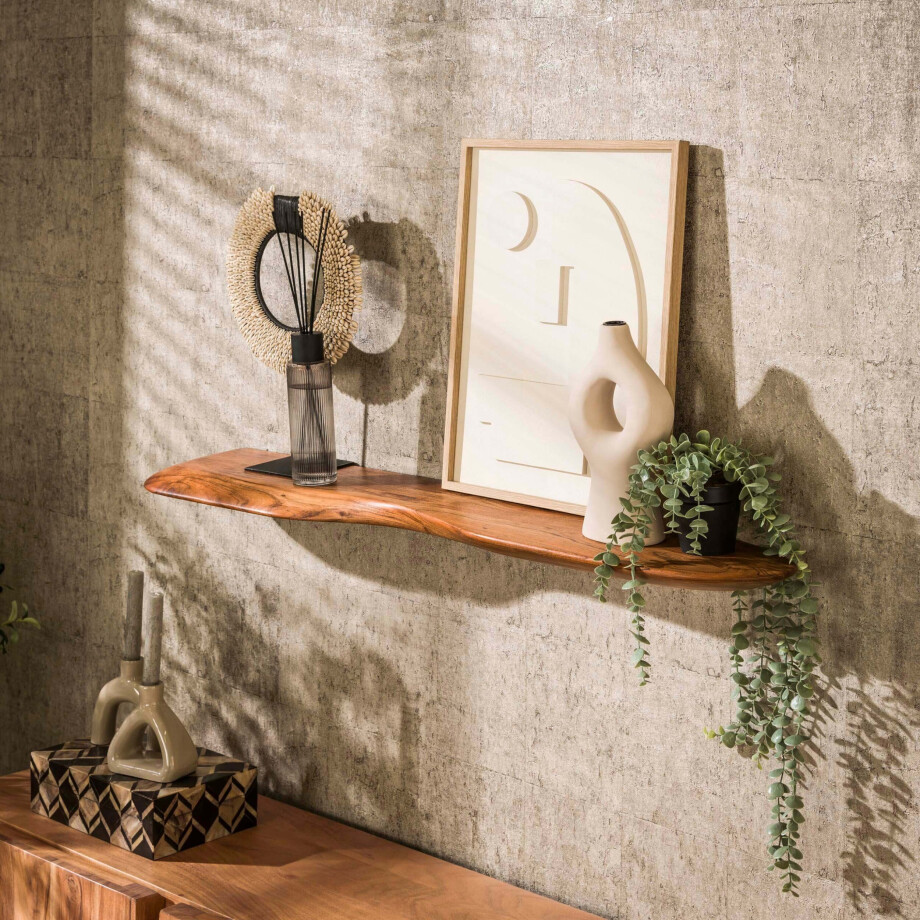 Wandplank Organic 120cm Massief acacia afbeelding 1