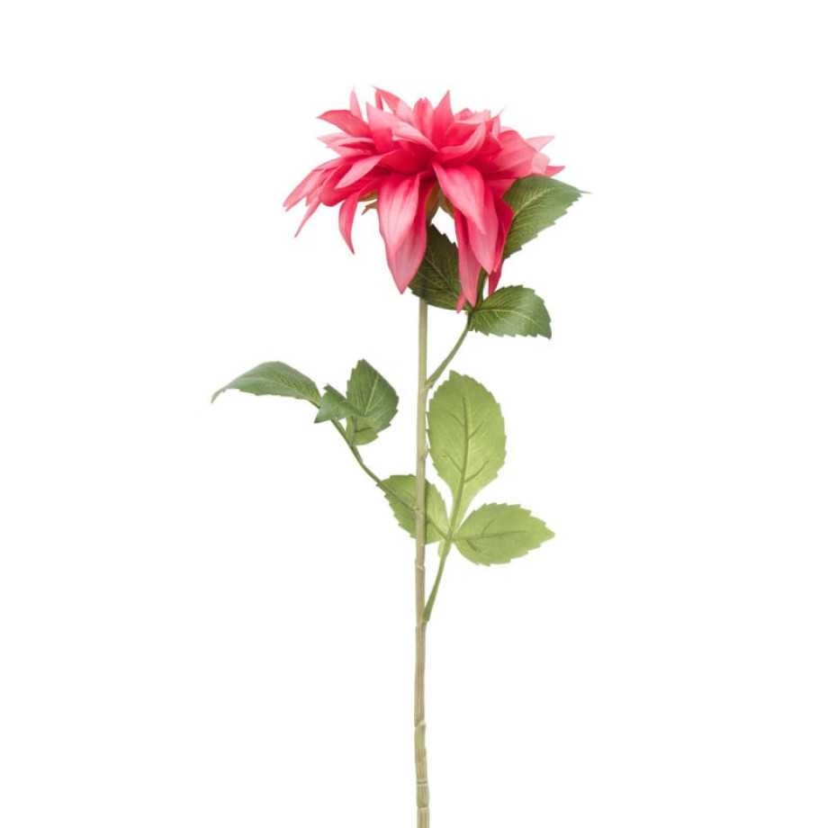 Kunstbloem dahlia - fuchsia - 75 cm afbeelding 