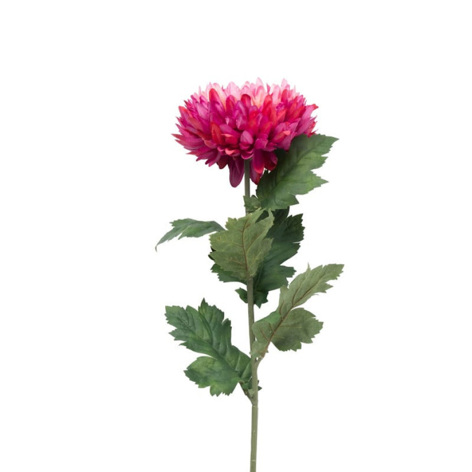 Kunstbloem dahlia groot - fuchsia - 75 cm afbeelding 