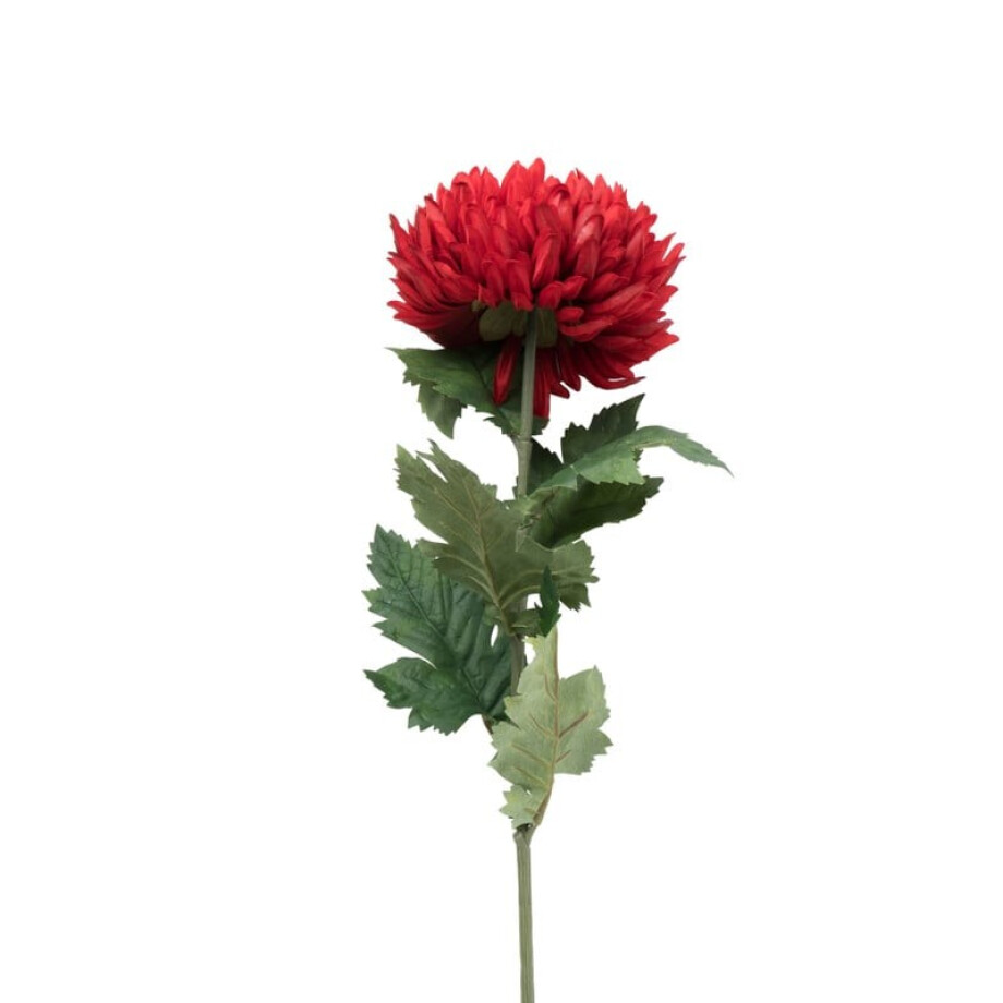 Kunstbloem dahlia groot - rood - 75 cm afbeelding 