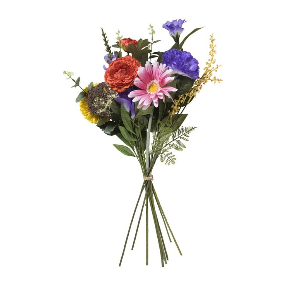 Boeket kunstbloemen - multikleur - 60 cm afbeelding 