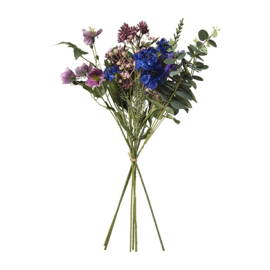 Boeket kunstbloemen - paars - 60 cm afbeelding 