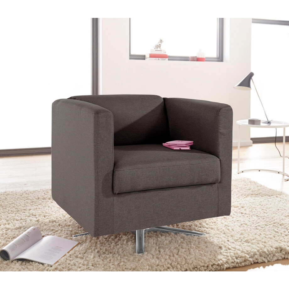 INOSIGN Fauteuil Bob draaibaar met kruisvoet afbeelding 1