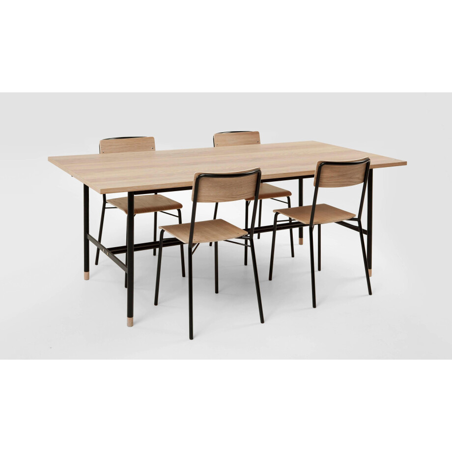 Woodman Eettafel Daniel Breedte 200 cm, te verlengen tot 300 cm afbeelding 1