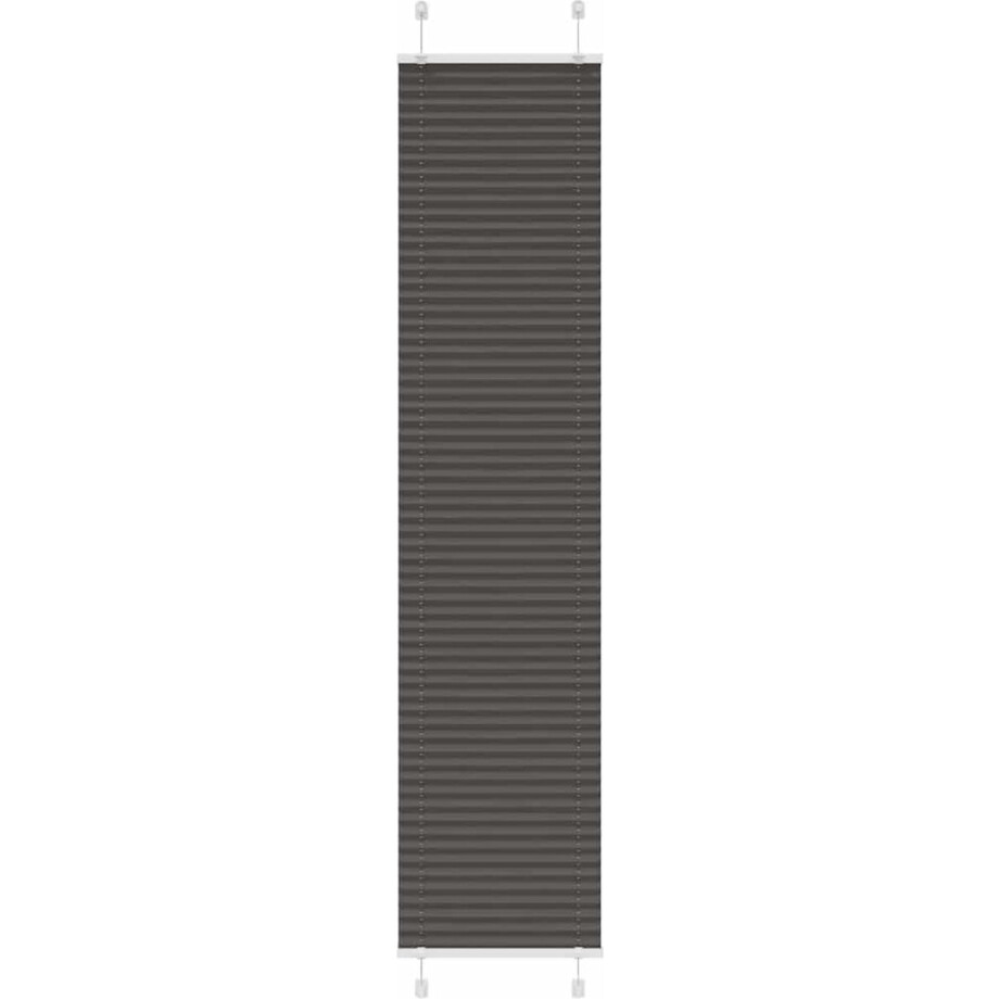 vidaXL - Plissé - rolgordijn - 45x200 - cm - stofbreedte - 44,4 - cm - polyester - zwart vidaXL - Plissé - rolgordijn - 45x200 - cm - stofbreedte - 44,4 - cm - polyester - zwart afbeelding 1
