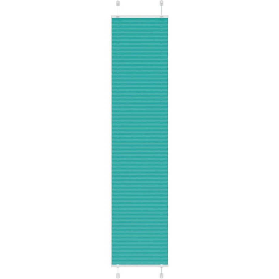vidaXL - Plissé - rolgordijn - 45x200 - cm - stofbreedte - 44,4 - cm - petrol - groen afbeelding 1