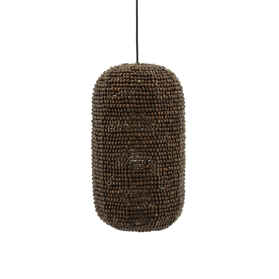 By-Boo Hanglamp 'Shanga' Houten kralen, 24cm afbeelding 1