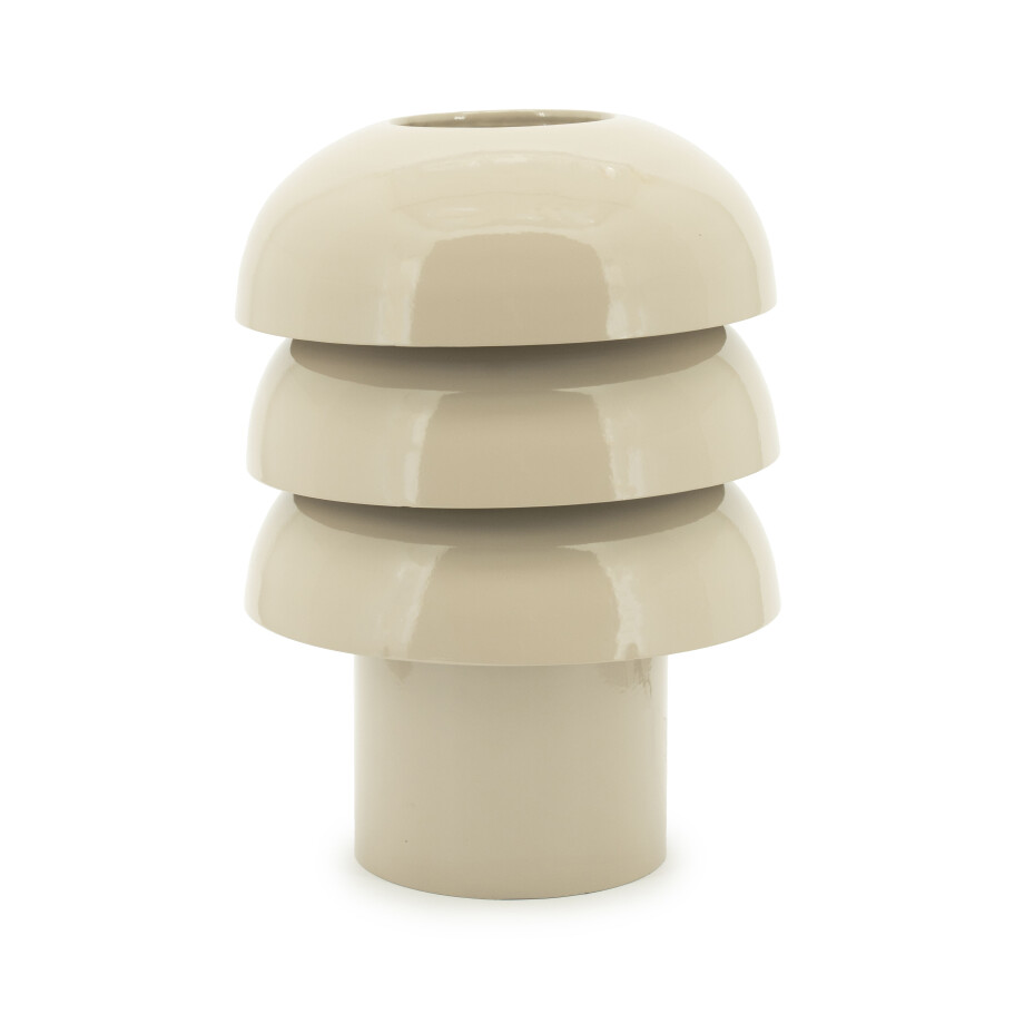 By-Boo Tafellamp 'Curo' 35cm hoog, kleur Taupe afbeelding 1