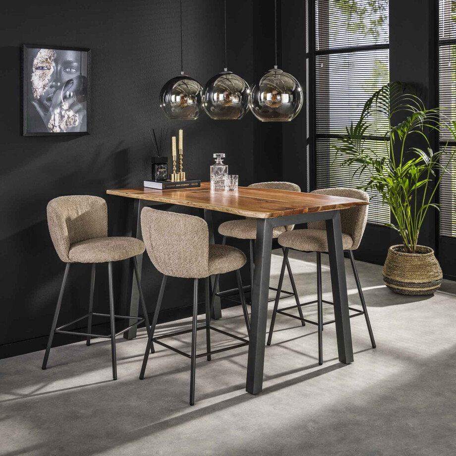 Industriele Boomstam Bartafel 'Judge' 147 x 80cm afbeelding 1