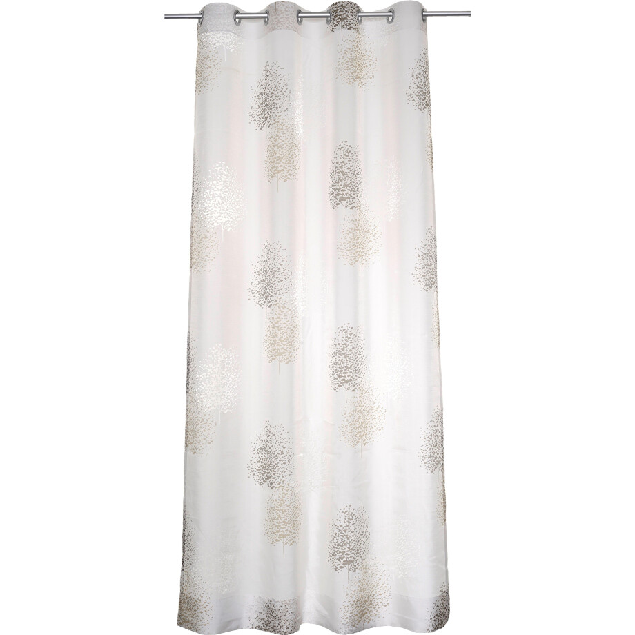 Kutti Gordijn Belinda Gordijn, halftransparant, etskant, gedessineerd, viscose-polyester (1 stuk) afbeelding 1