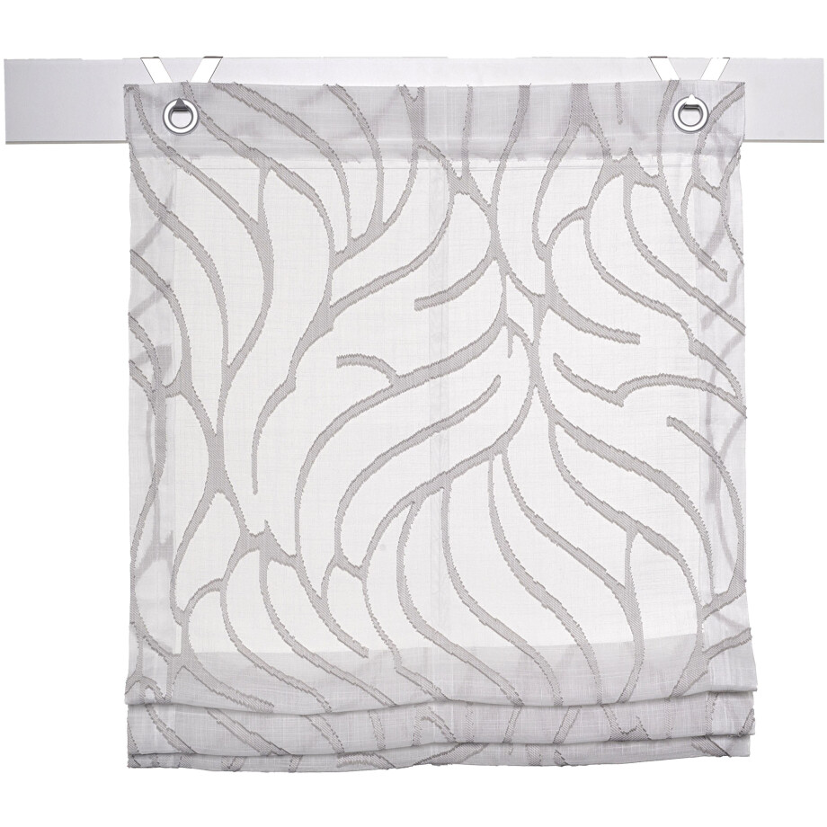 Kutti Romeins rolgordijn Skyline halftransparant, polyester, op te hangen met haken (1 stuk) afbeelding 1