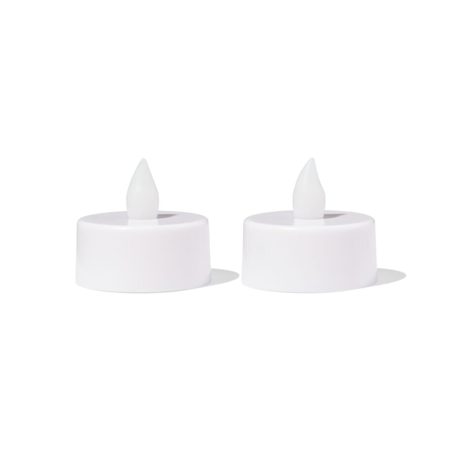 HEMA HEMA Theelichtjes Led Wit (wit) afbeelding 1