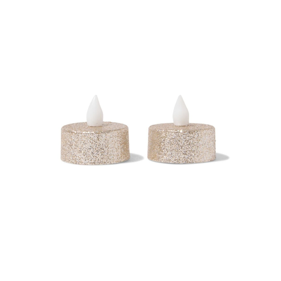 HEMA HEMA Theelichtjes Led Goud (wit) afbeelding 1