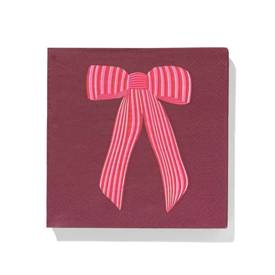HEMA HEMA Servetten 33x33cm Papier Strikken - 20 Stuks HEMA HEMA Servetten 33x33cm Papier Strikken - 20 Stuks afbeelding