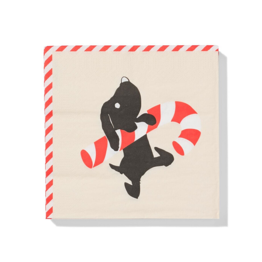 HEMA HEMA Takkie En Siepie Servetten 33x33cm Papier - 20 Stuks (gebroken wit) HEMA HEMA Takkie En Siepie Servetten 33x33cm Papier - 20 Stuks (gebroken wit) afbeelding 1