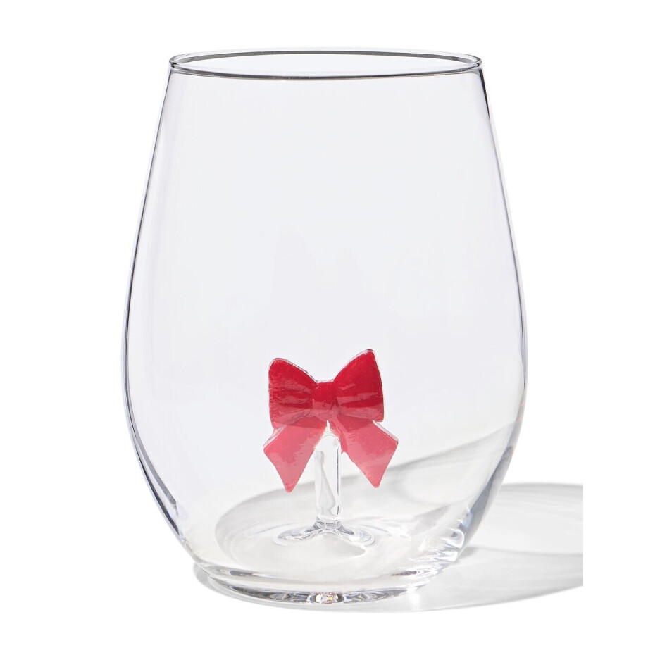 HEMA HEMA Waterglas 550ml Met Figuur Strik - 2 Stuks afbeelding 