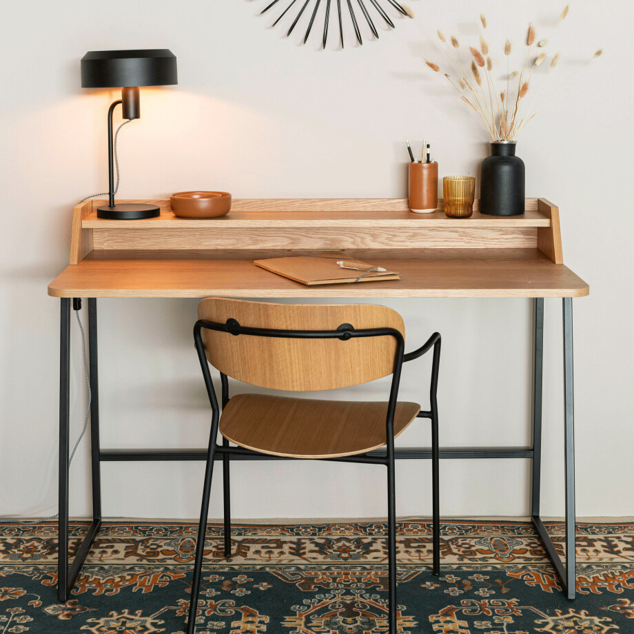 ZILT Bureau 'Kamo' Eikenhout, kleur Naturel ZILT Bureau 'Kamo' Eikenhout, kleur Naturel afbeelding 1