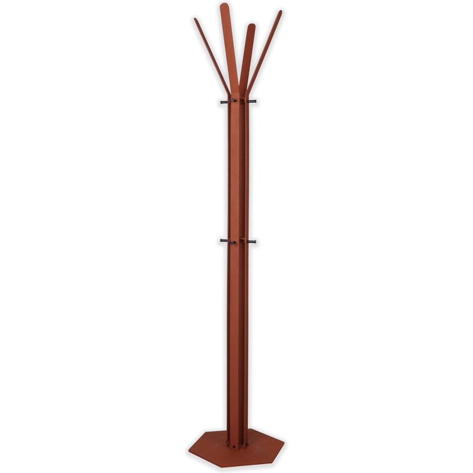 Gorillz Stack - Kapstok Staand - Staande kapstok - Metaal - 12 Kapstok haken - 174,5 cm - Koperbruin afbeelding 1