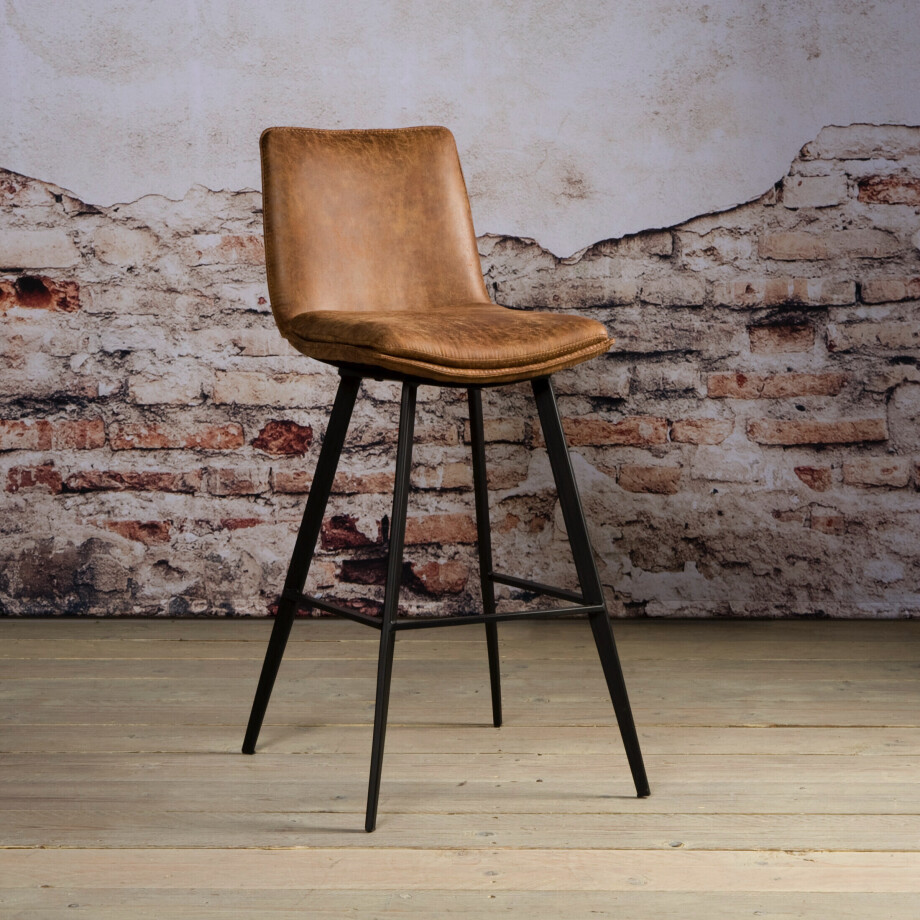 Tower Living Barkruk 'Pamplona ' (zithoogte 75cm), kleur cognac Tower Living Barkruk 'Pamplona ' (zithoogte 75cm), kleur cognac afbeelding 1