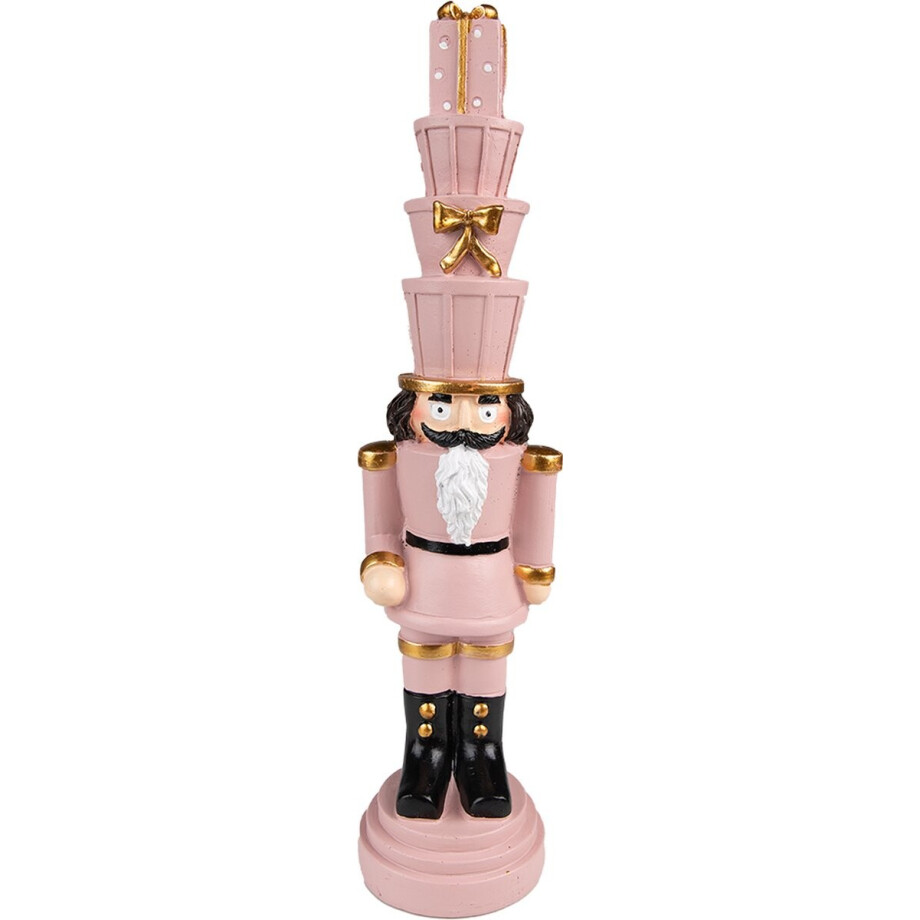 Clayre & Eef Kerstdecoratie Notenkraker 33 cm Roze Polyresin Clayre & Eef Kerstdecoratie Notenkraker 33 cm Roze Polyresin afbeelding 1