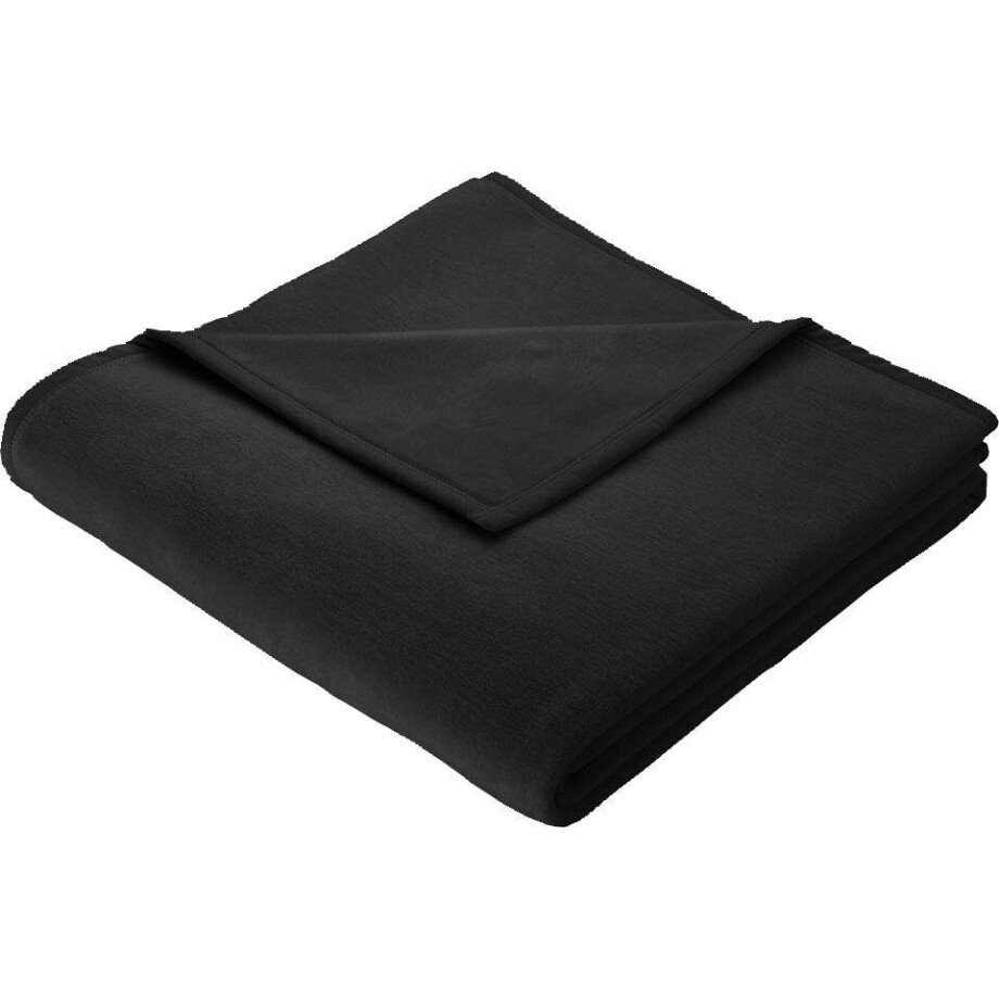 BIEDERLACK Deken Cotton Home in uni design, knuffeldeken afbeelding 1
