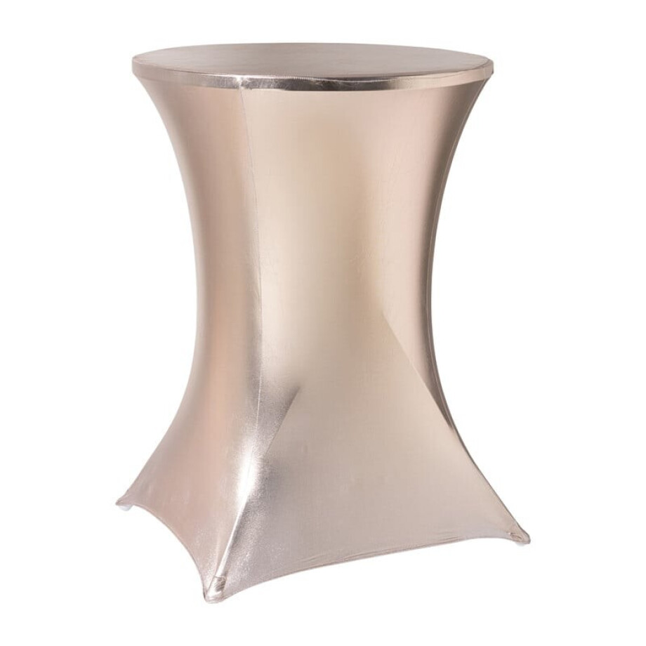 Statafelrok - rosé goud - ø80x110 cm Statafelrok - rosé goud - ø80x110 cm afbeelding