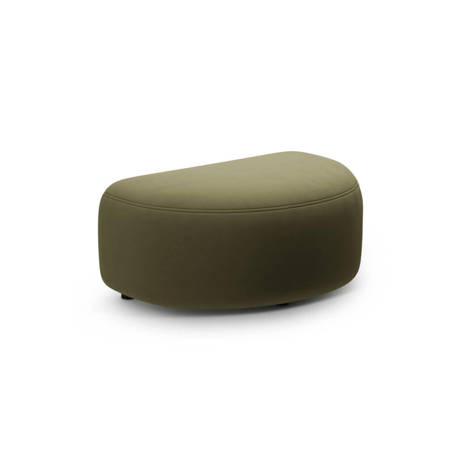 Hocker Kate halfrond velvet | Micadoni afbeelding 1