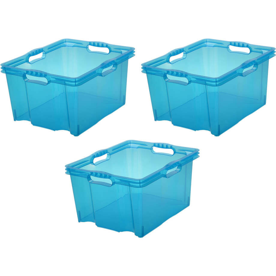 keeeper Organizer Franz Opbergboxen xl, 24 liter, hoogwaardige kunststof (set, 3-delig) afbeelding 1