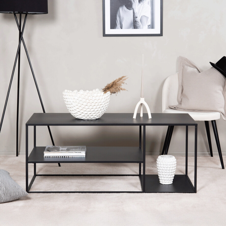Nohr Salontafel 'Keonte' 120 x 50cm, kleur Zwart afbeelding 1