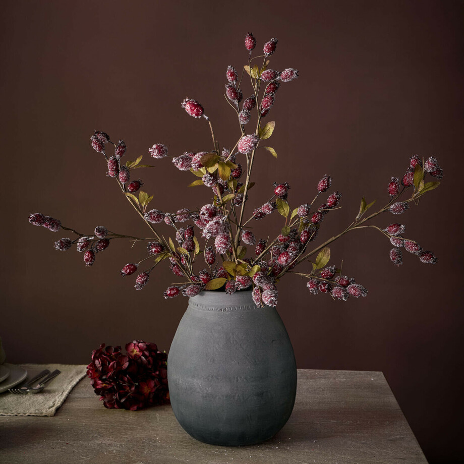 GUIDO MARIA KRETSCHMER Kunsttak rozenbottels set van 3 Buttonbush GUIDO MARIA KRETSCHMER Kunsttak rozenbottels set van 3 Buttonbush afbeelding