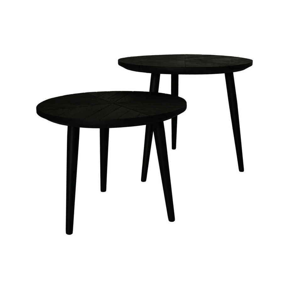 Set van 2 ronde bijzettafels Verona | HSM Collection afbeelding 1