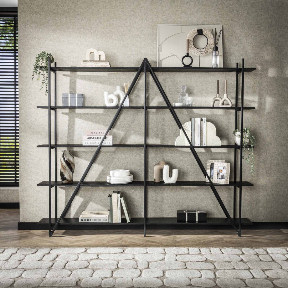 LifestyleFurn Wandrek 'Jerrod' Liquid metal, 181 x 220cm afbeelding 1